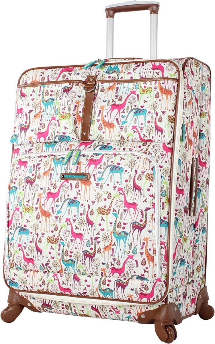 28 in Luggage Large Expandable Design Pattern Suitcase With Spinner Wheels - Lily Bloom