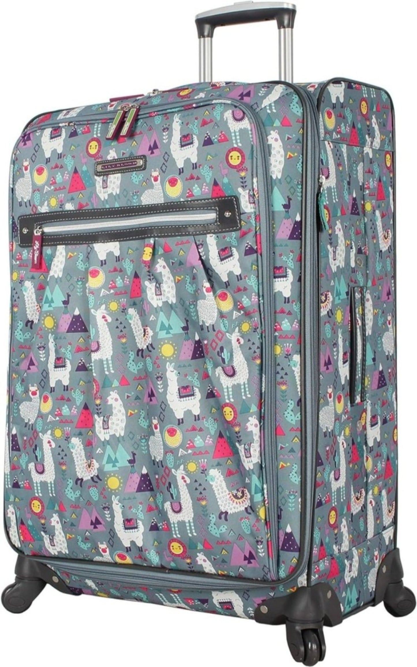 28 in Luggage Large Expandable Design Pattern Suitcase With Spinner Wheels - Lily Bloom