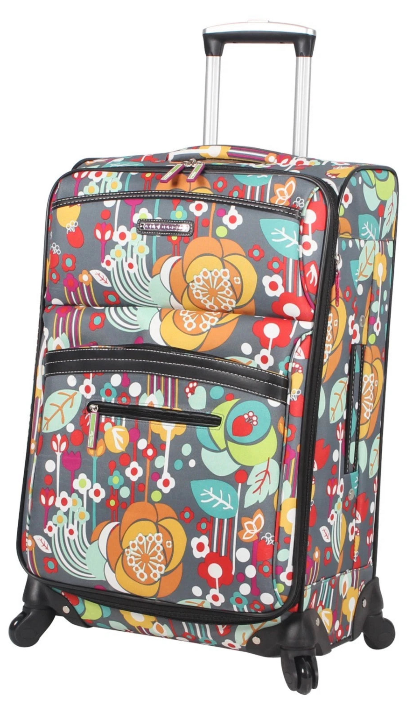 28 in Luggage Large Expandable Design Pattern Suitcase With Spinner Wheels - Lily Bloom