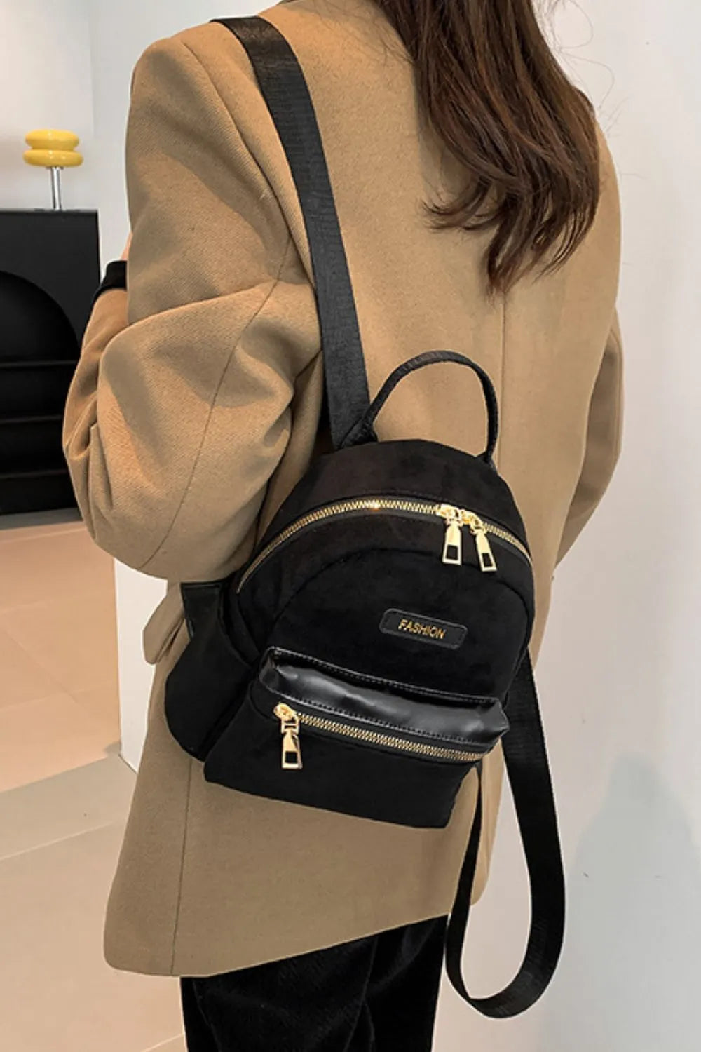 Suede Adjustable Strap Backpack Bag | Lily Bloom