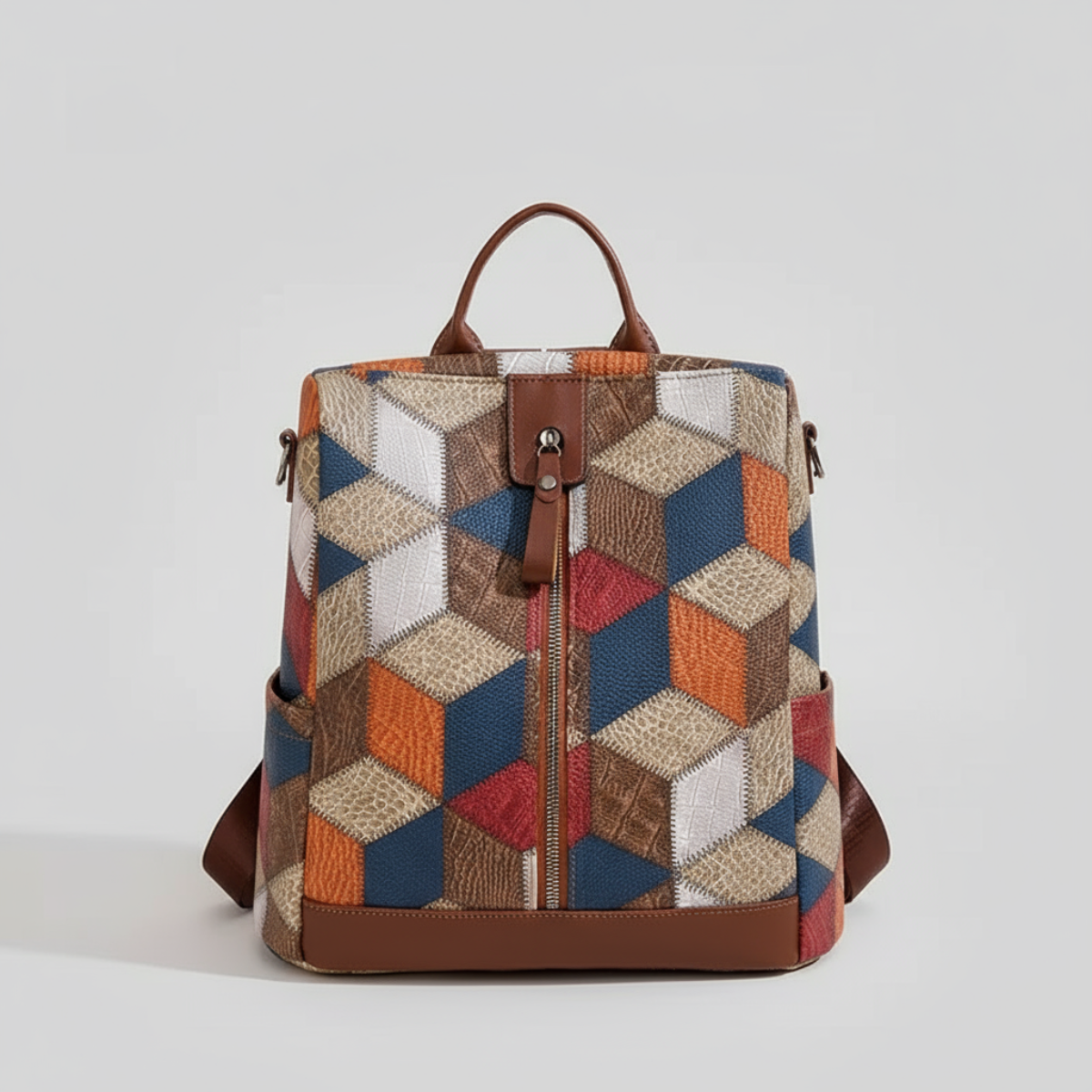 Anti-theft Waterproof Vegan Leather Backpack | Lily Bloom