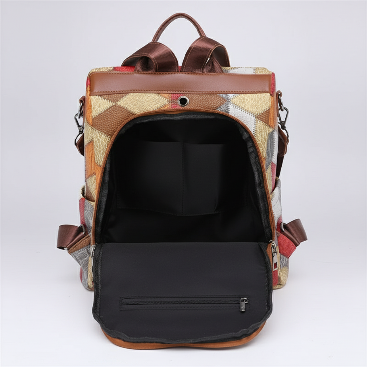 Anti-theft Waterproof Vegan Leather Backpack | Lily Bloom