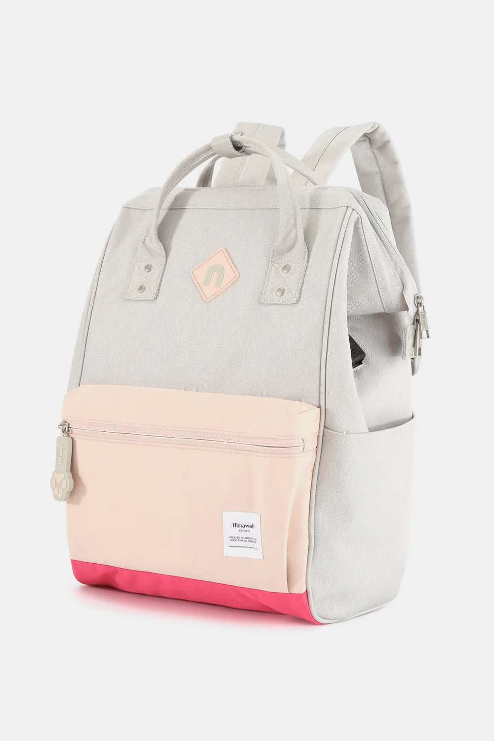 Contrast Waterproof Backpack Bag with External USB Port | Lily Bloom
