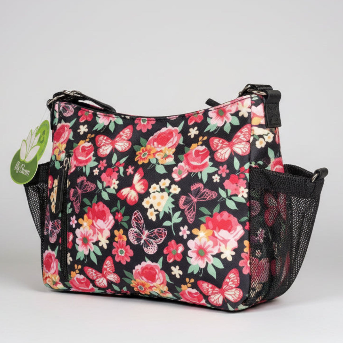 Butterfly Flower Design Purse Bag