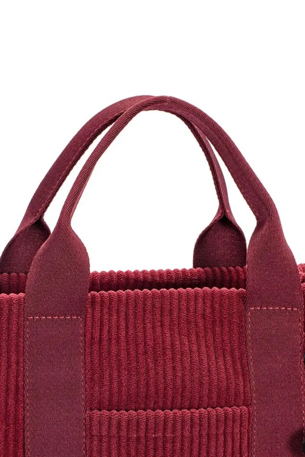 Corduroy Handbag Bag with Charm Details | Lily Bloom
