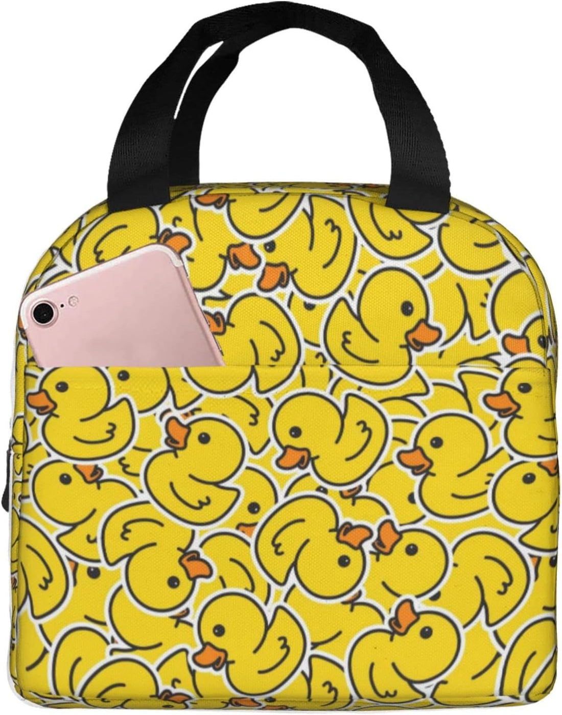 Cute Insulated Cat Lunch Box Reusable Lunch Tote for Office Work Picnic