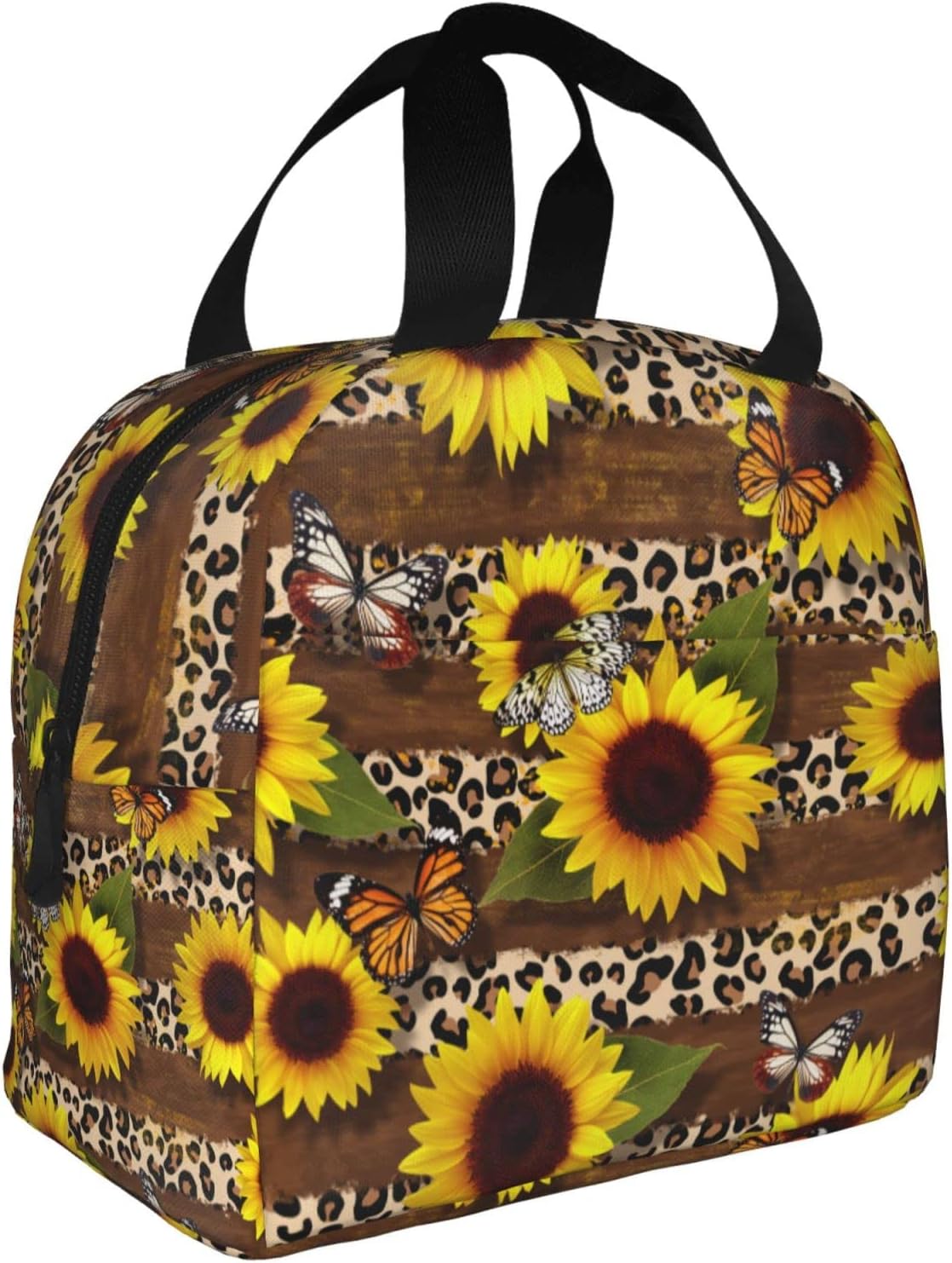 Cute Insulated Cat Lunch Box Reusable Lunch Tote for Office Work Picnic