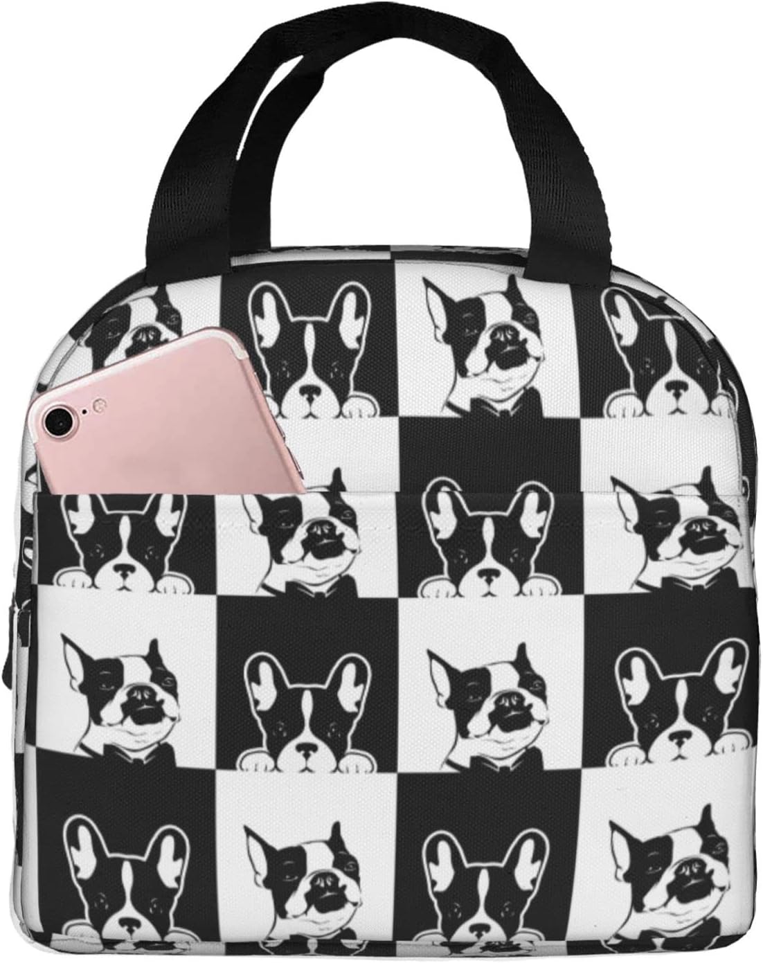 Cute Insulated Cat Lunch Box Reusable Lunch Tote for Office Work Picnic
