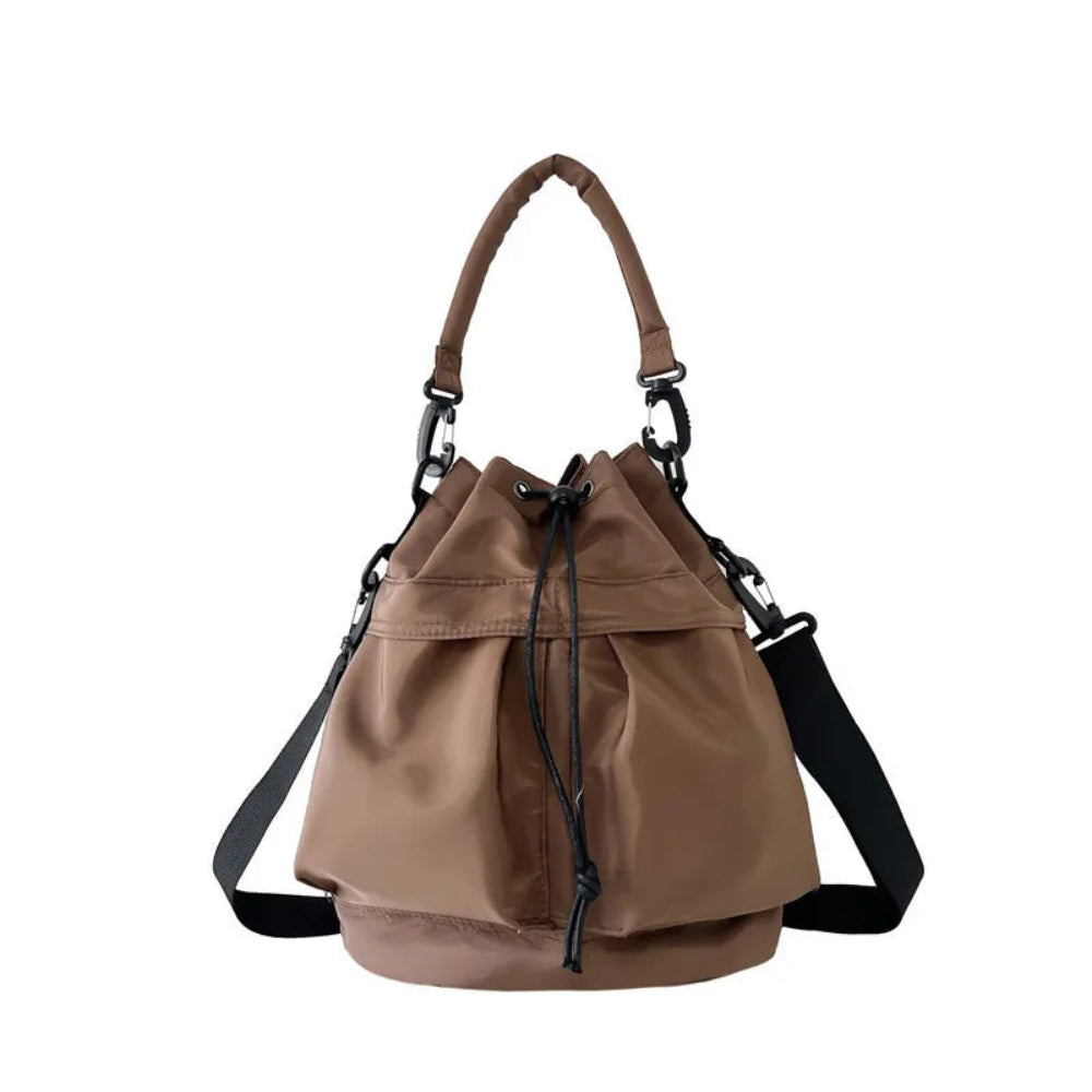 Drawstring Nylon Bucket Bag | Lily Bloom