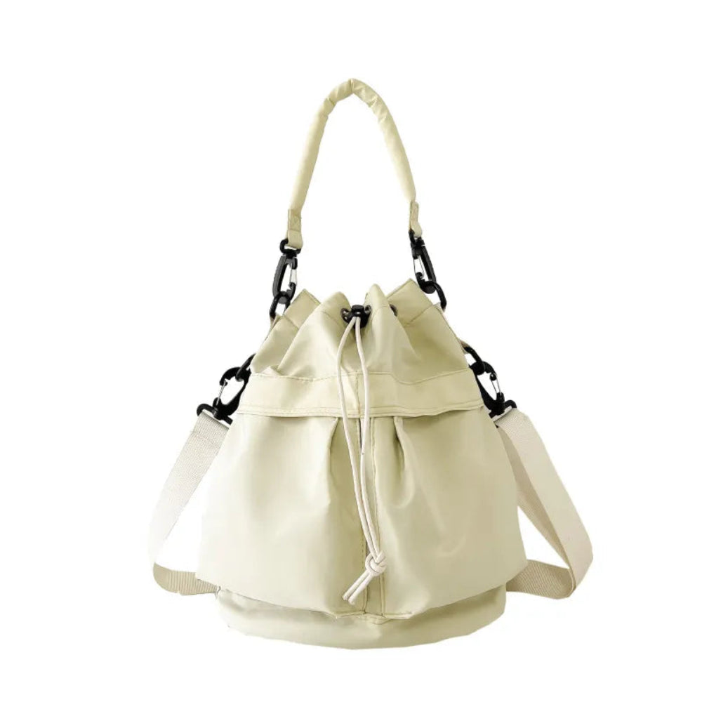 Drawstring Nylon Bucket Bag | Lily Bloom