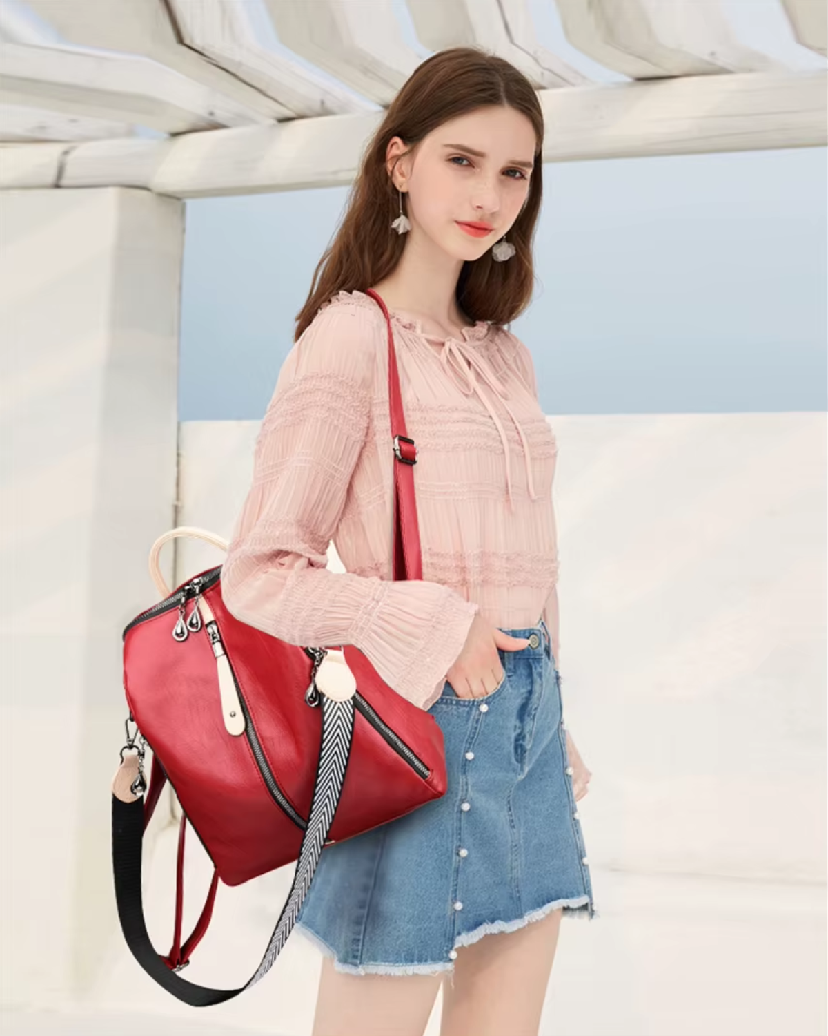 Fashion Backpack Soft Vegan Leather Rucksack | Lily Bloom