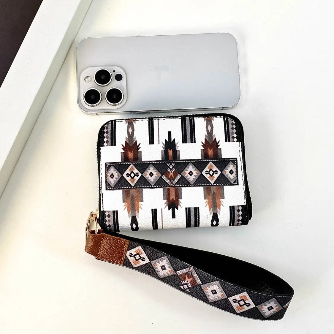 Geometric Vegan Leather Wallet | Lily Bloom