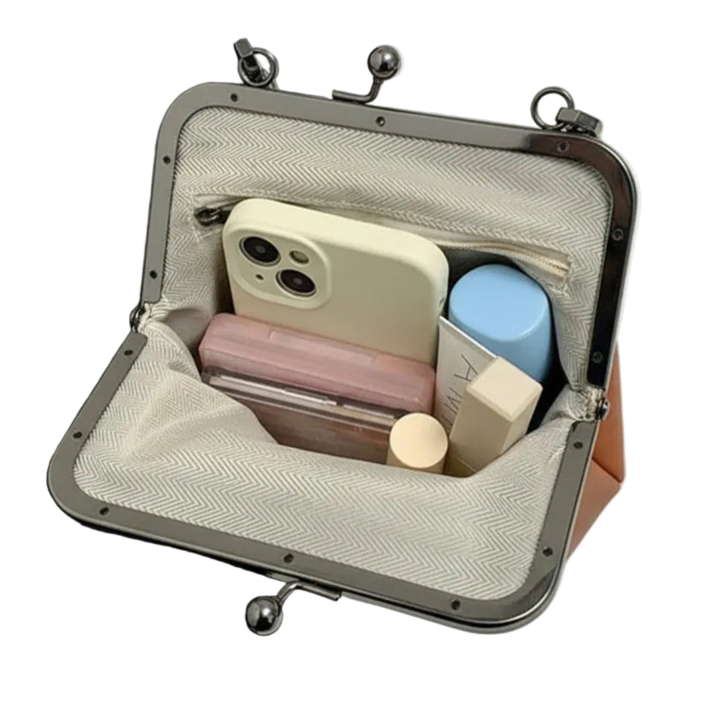 Kiss Lock Crossbody Bag