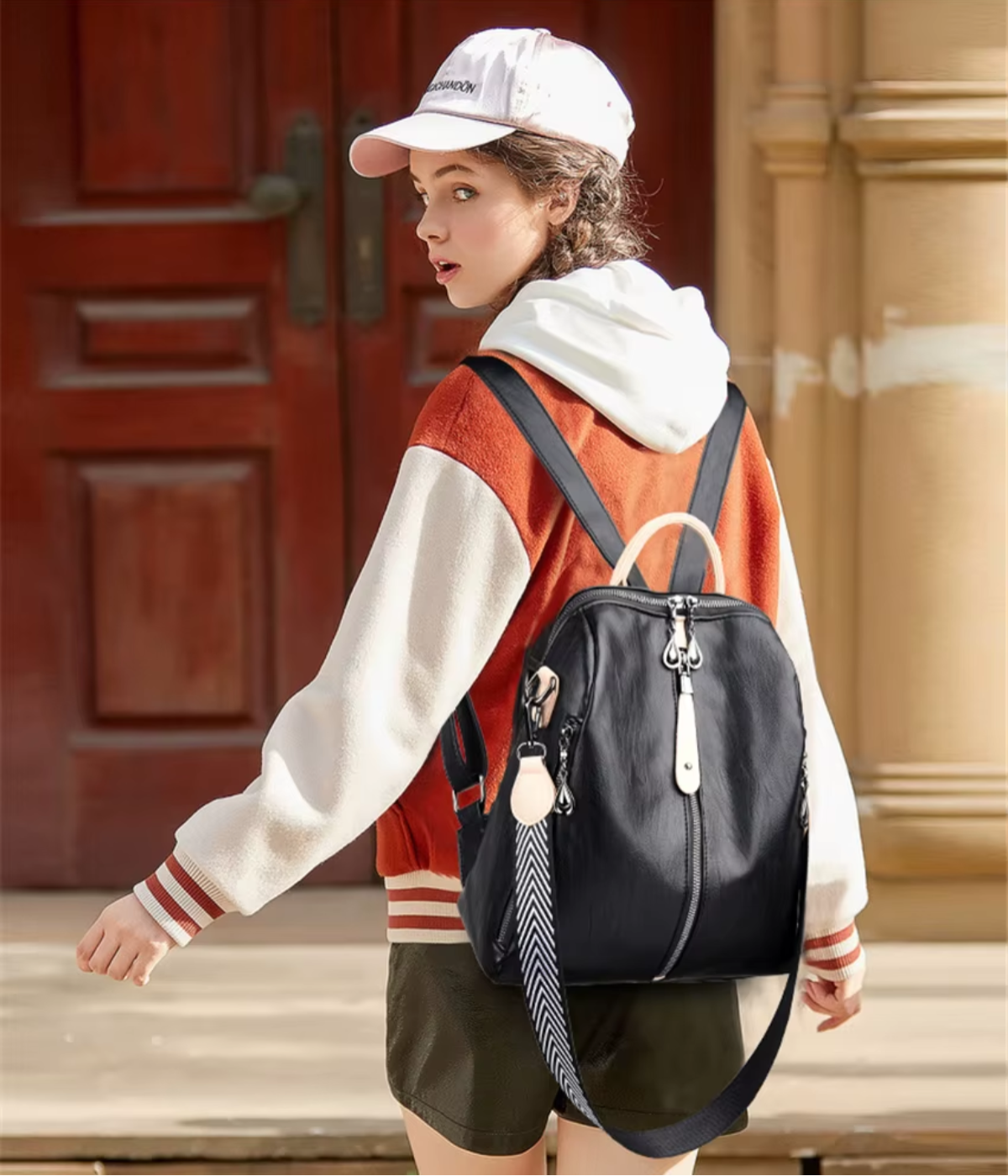 Fashion Backpack Soft Vegan Leather Rucksack | Lily Bloom