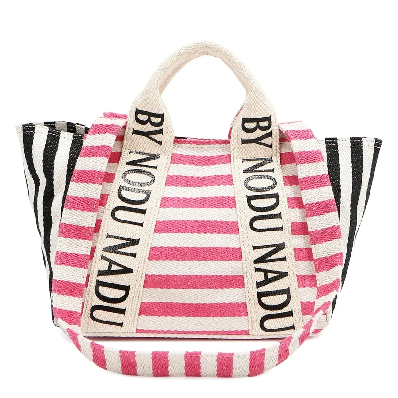 Letter Striped Tote Bag | Lily Bloom