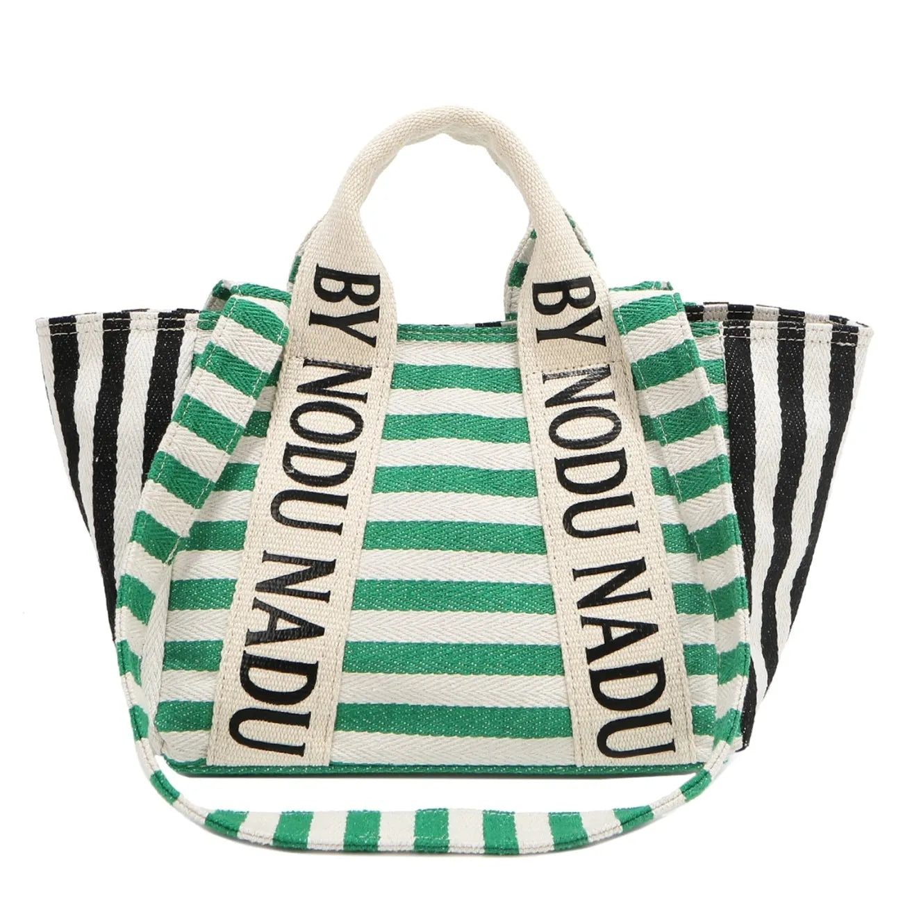 Letter Striped Tote Bag | Lily Bloom
