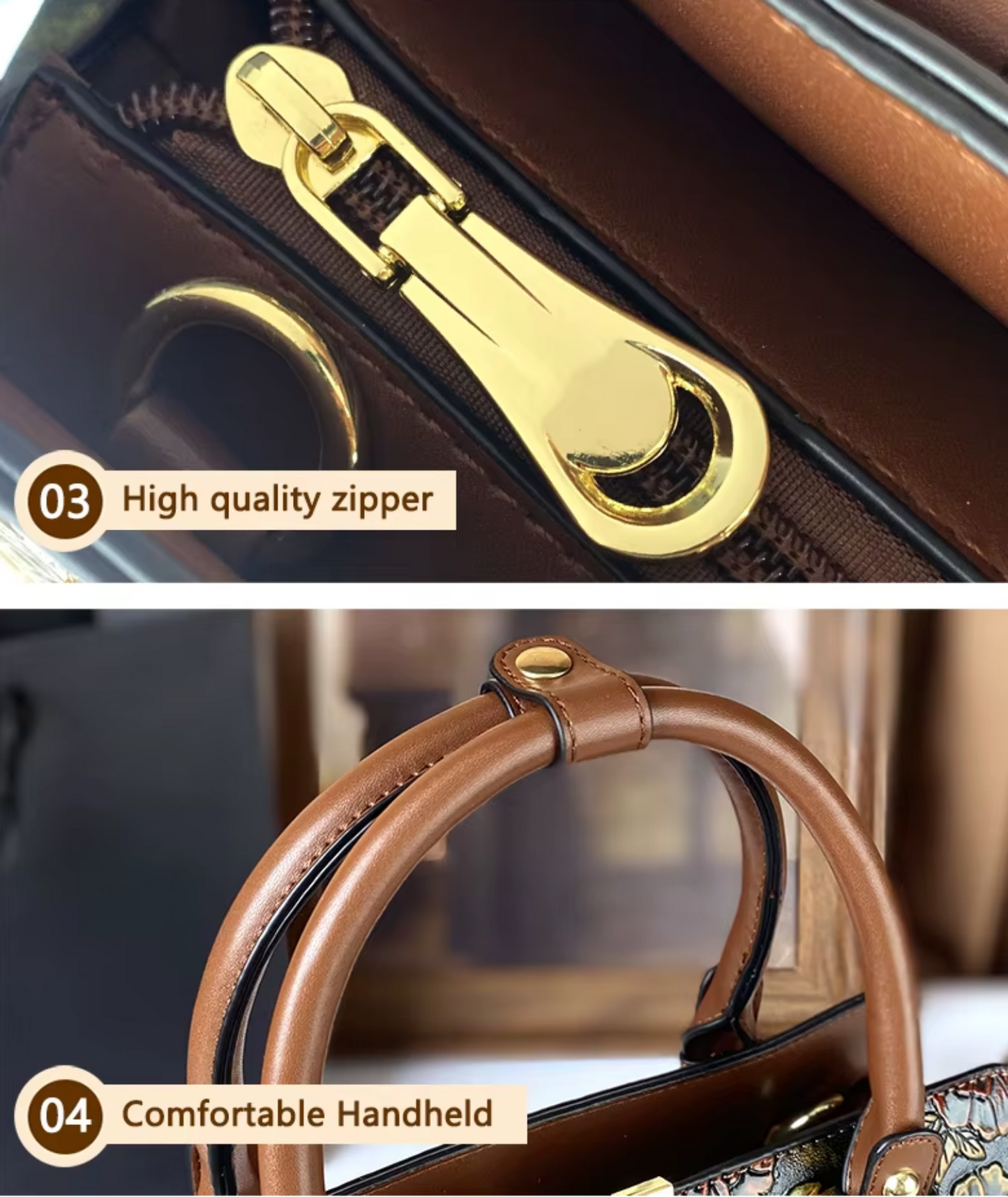 Luxury Vegan Leather Boston Bag