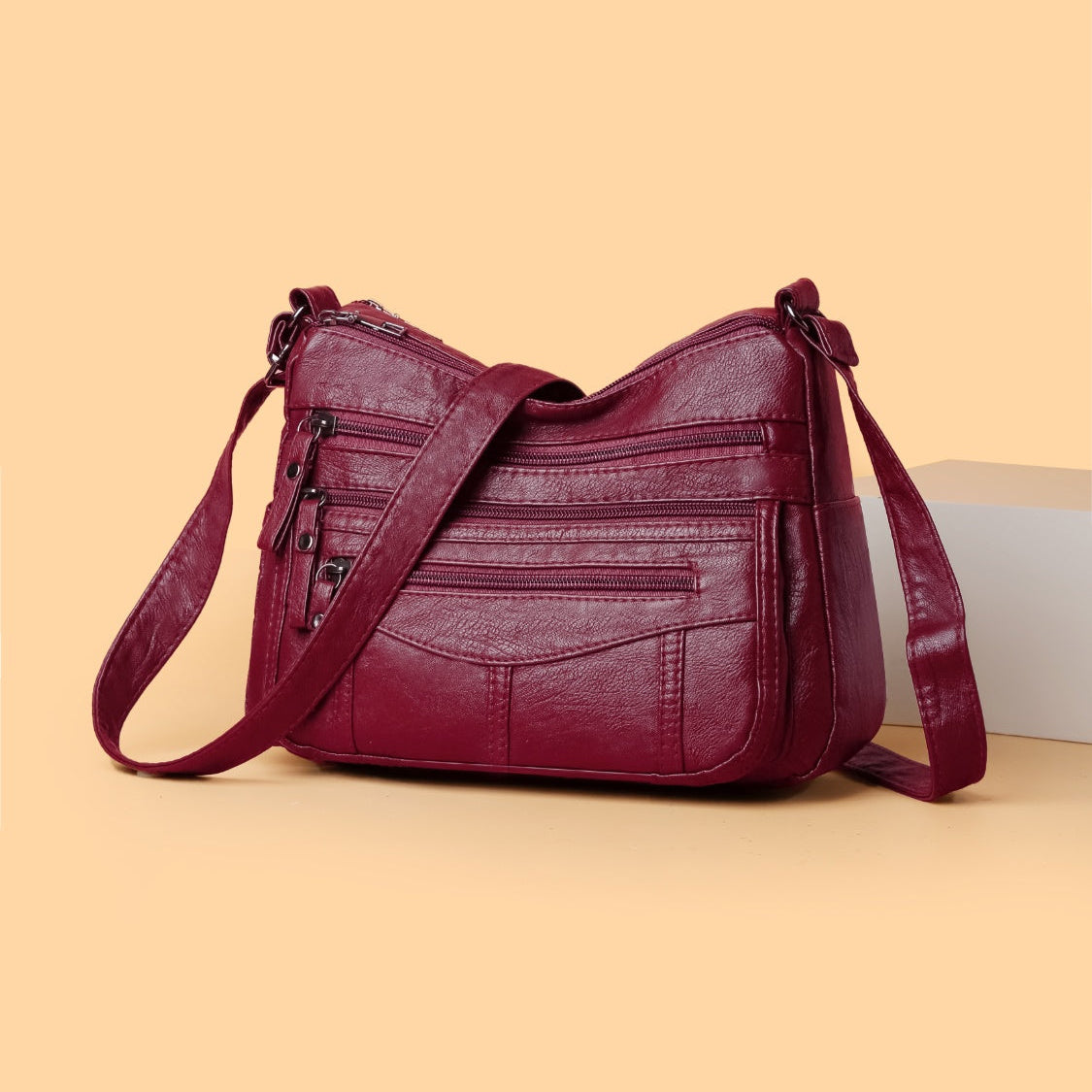 Multi-Compartment Crossbody Bag
