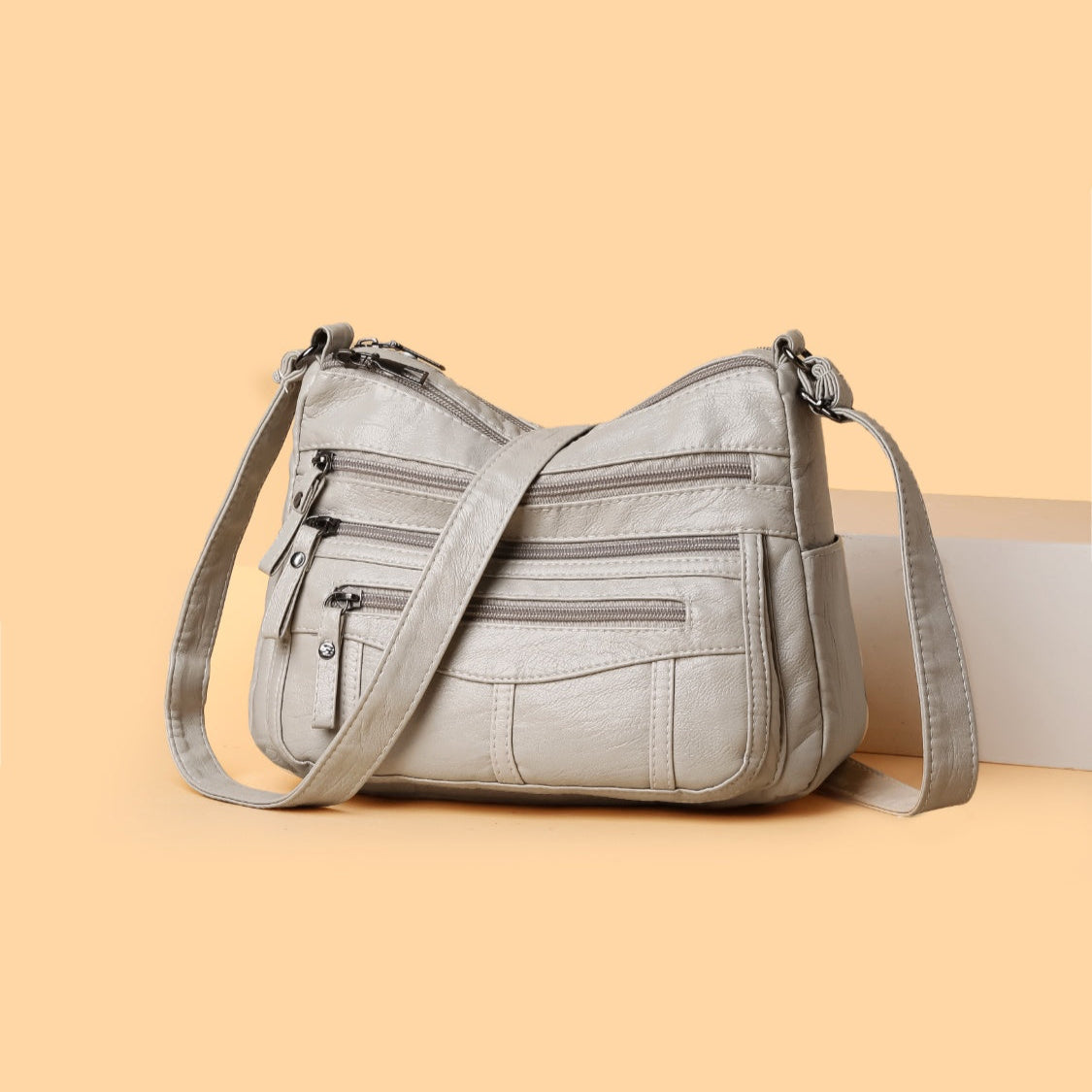 Multi-Compartment Crossbody Bag