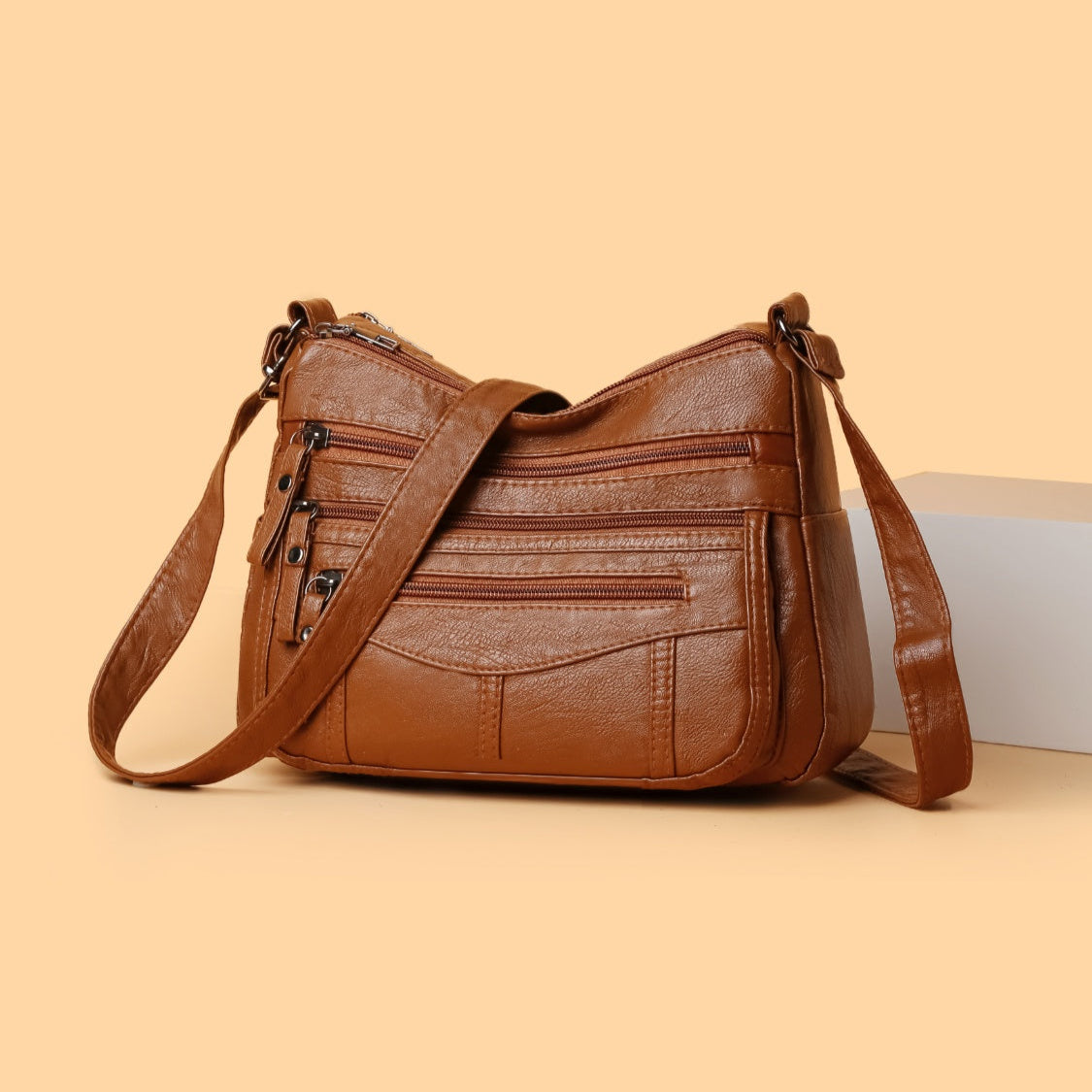 Multi-Compartment Crossbody Bag