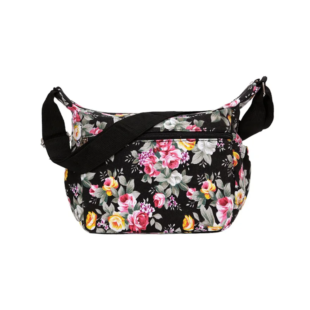 Nylon Zipper Crossbody Shoulder Bag | Lily Bloom