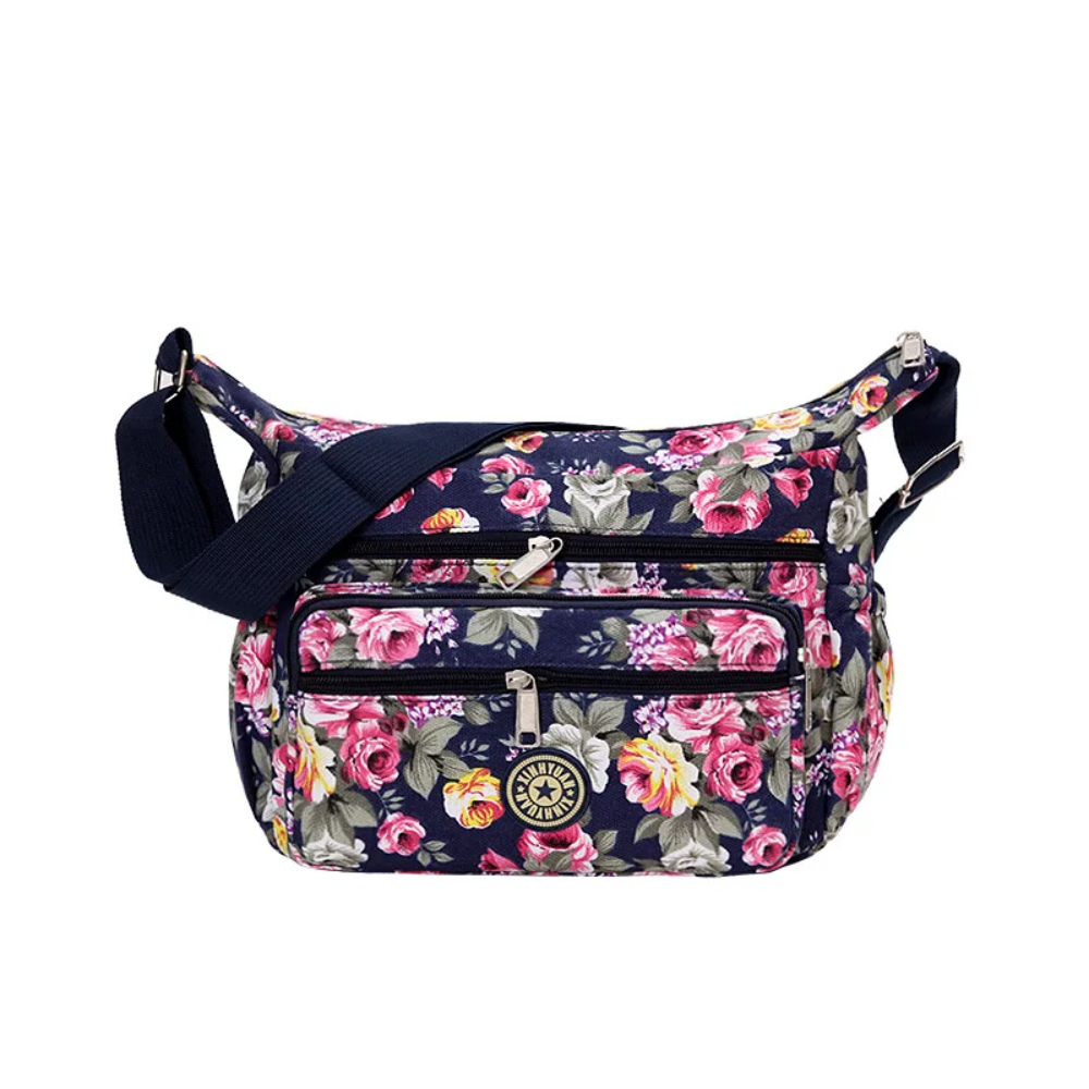 Nylon Zipper Crossbody Shoulder Bag | Lily Bloom