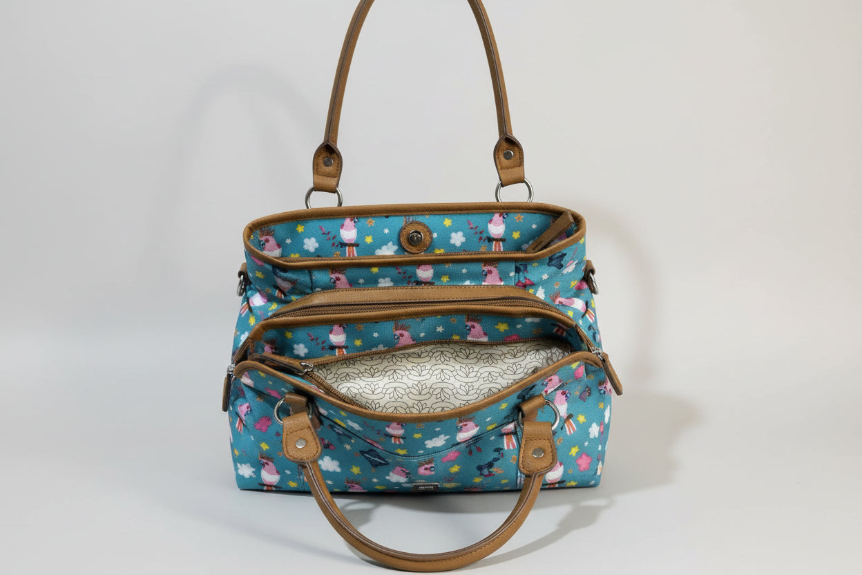 Parrots in Paradise Multi Pocket Purse