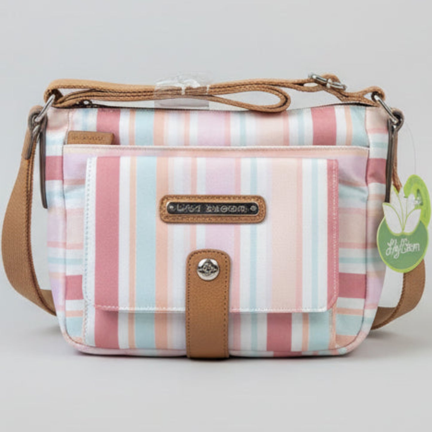 Pastel Stripe Crossbody Bag