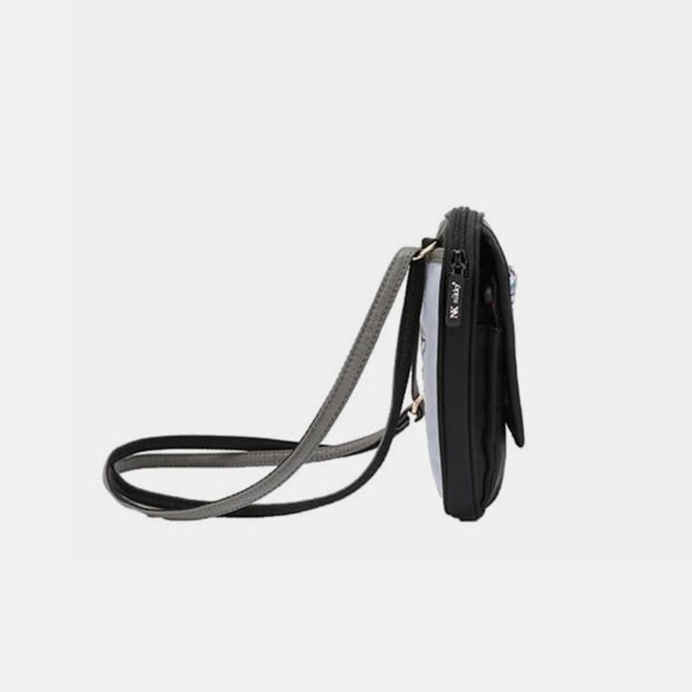 Printed Nylon Crossbody Bag - Lily Bloom