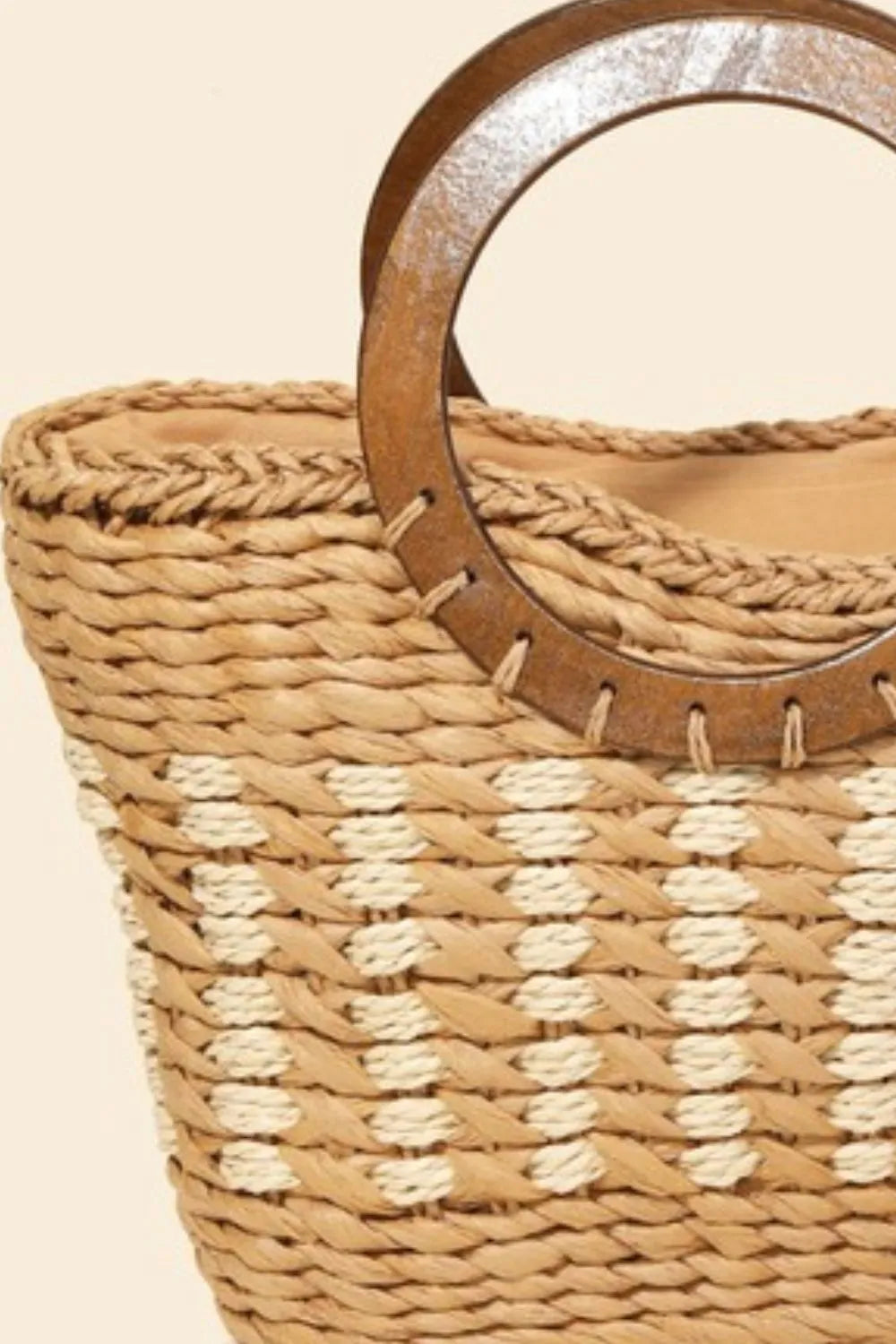 Braided Round Handle Tote Bag | Lily Bloom