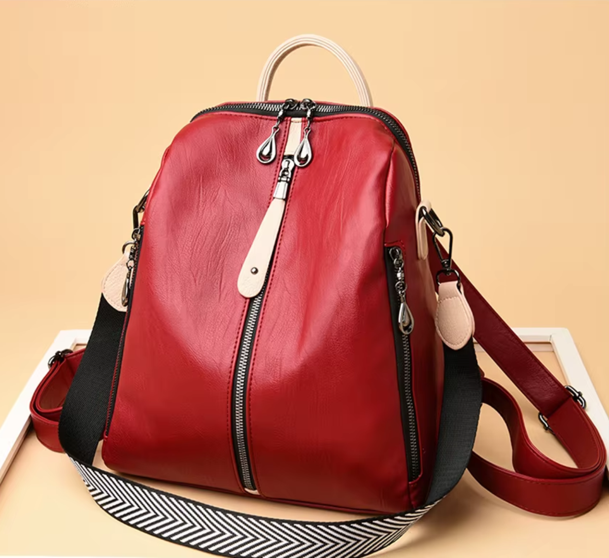 Fashion Backpack Soft Vegan Leather Rucksack | Lily Bloom