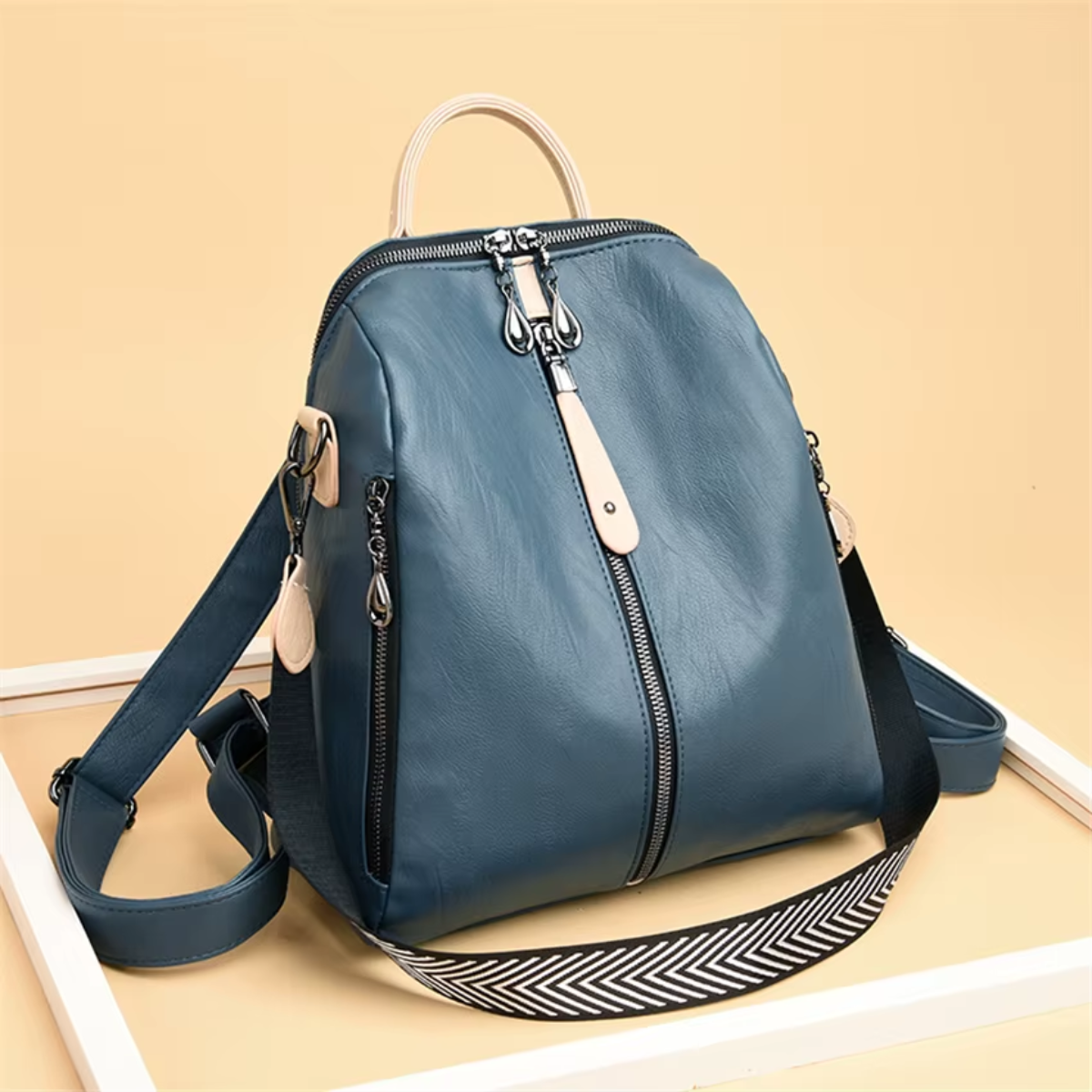 Fashion Backpack Soft Vegan Leather Rucksack | Lily Bloom