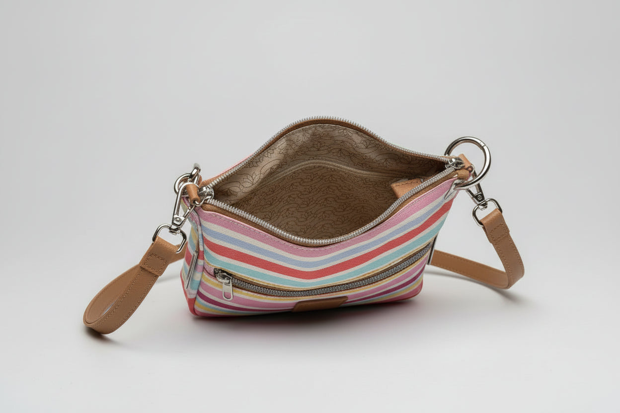 Sunshine Stripe Crossbody Bag