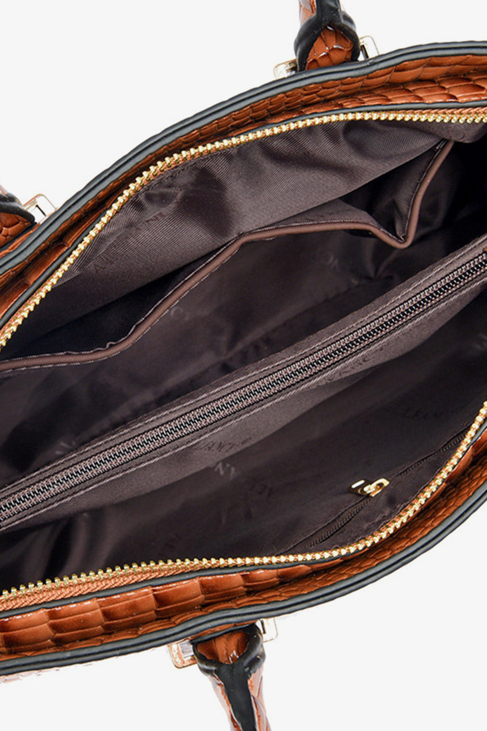 Textured Leather Handbag - Lily Bloom