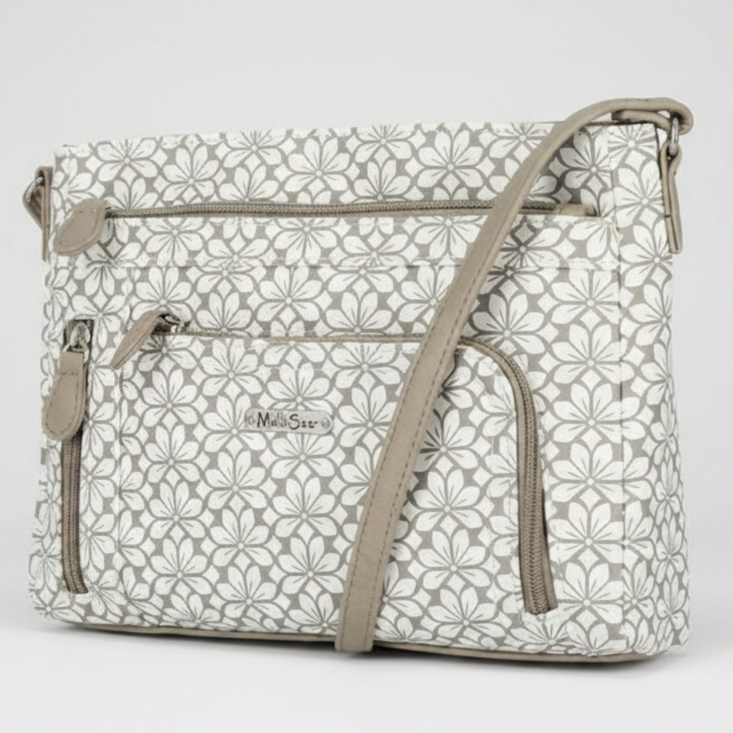 Top zip closure Crossbody Bag - Lily Bloom