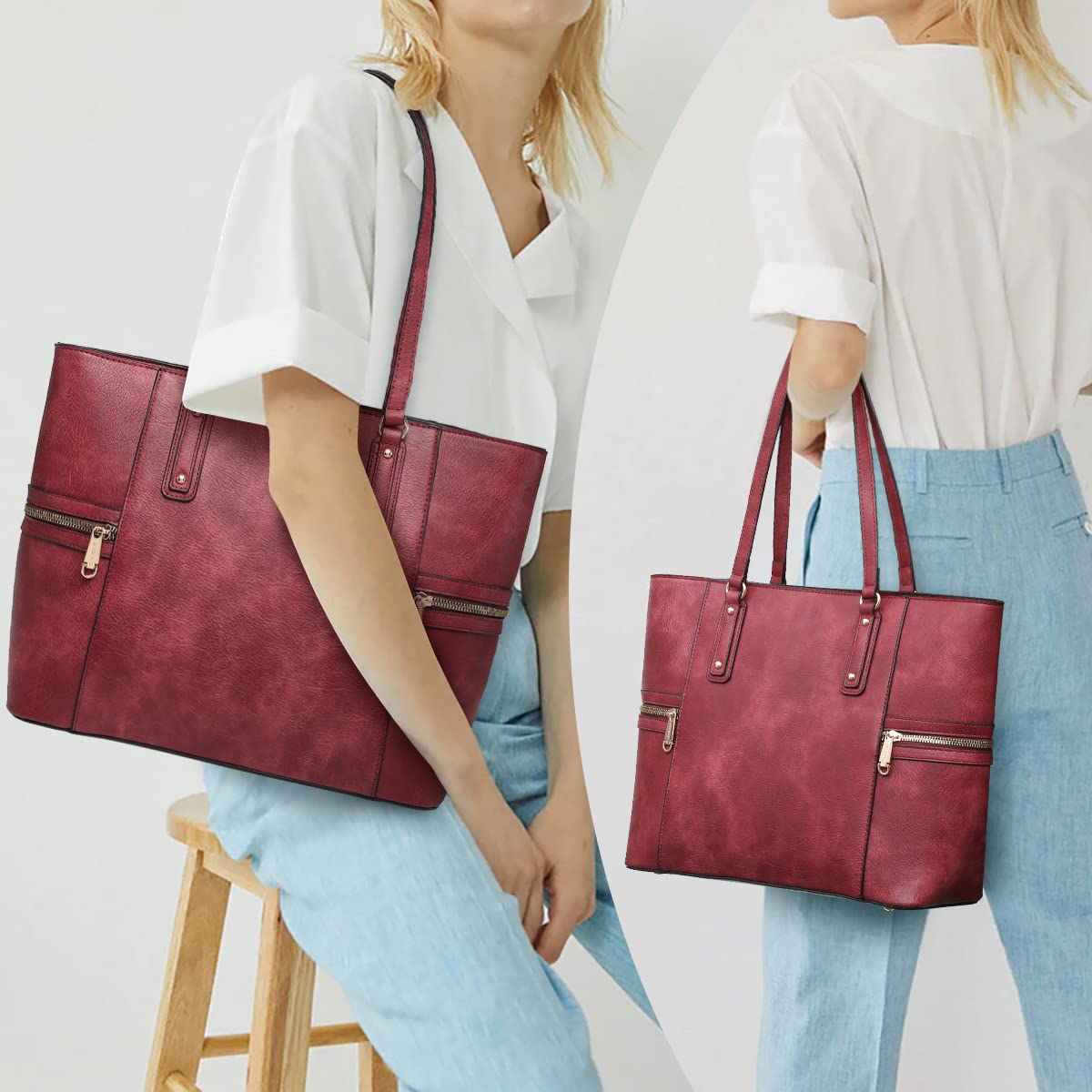 Stylish Tote & Shoulder Bags: 3-Piece Set - Lily Bloom Store