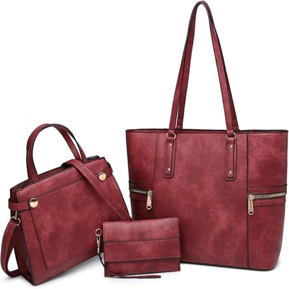 Stylish Tote & Shoulder Bags: 3-Piece Set - Lily Bloom Store