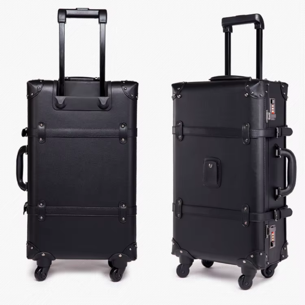 Retro Design High Grade Strong Sturdy Trolley Boarding Waterproof Suitcase - Lily Bloom