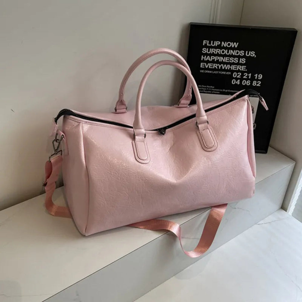 Vegan Leather Oversize Travel Bag | Lily Bloom