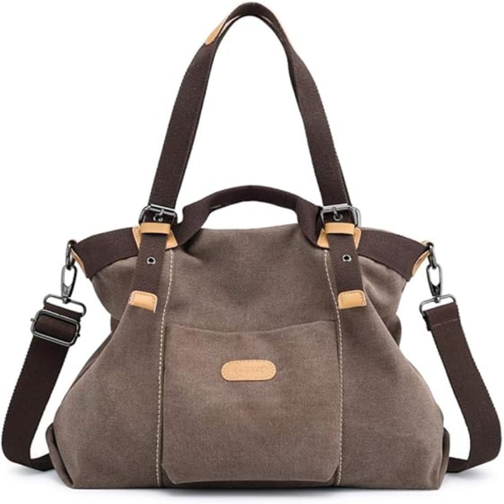 Women Shoulder Hobo Canvas Top Handle Tote Crossbody Handbag - Lily Bloom Store