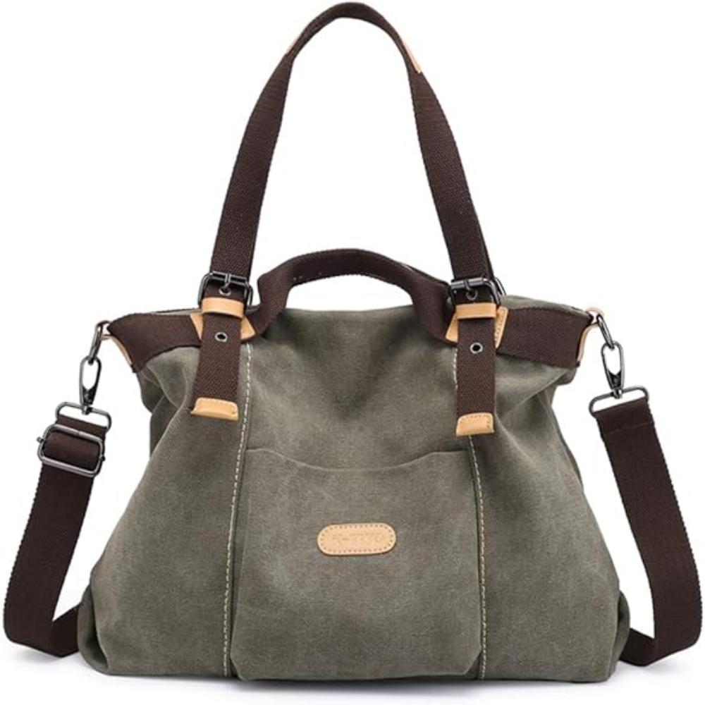 Women Shoulder Hobo Canvas Top Handle Tote Crossbody Handbag - Lily Bloom Store