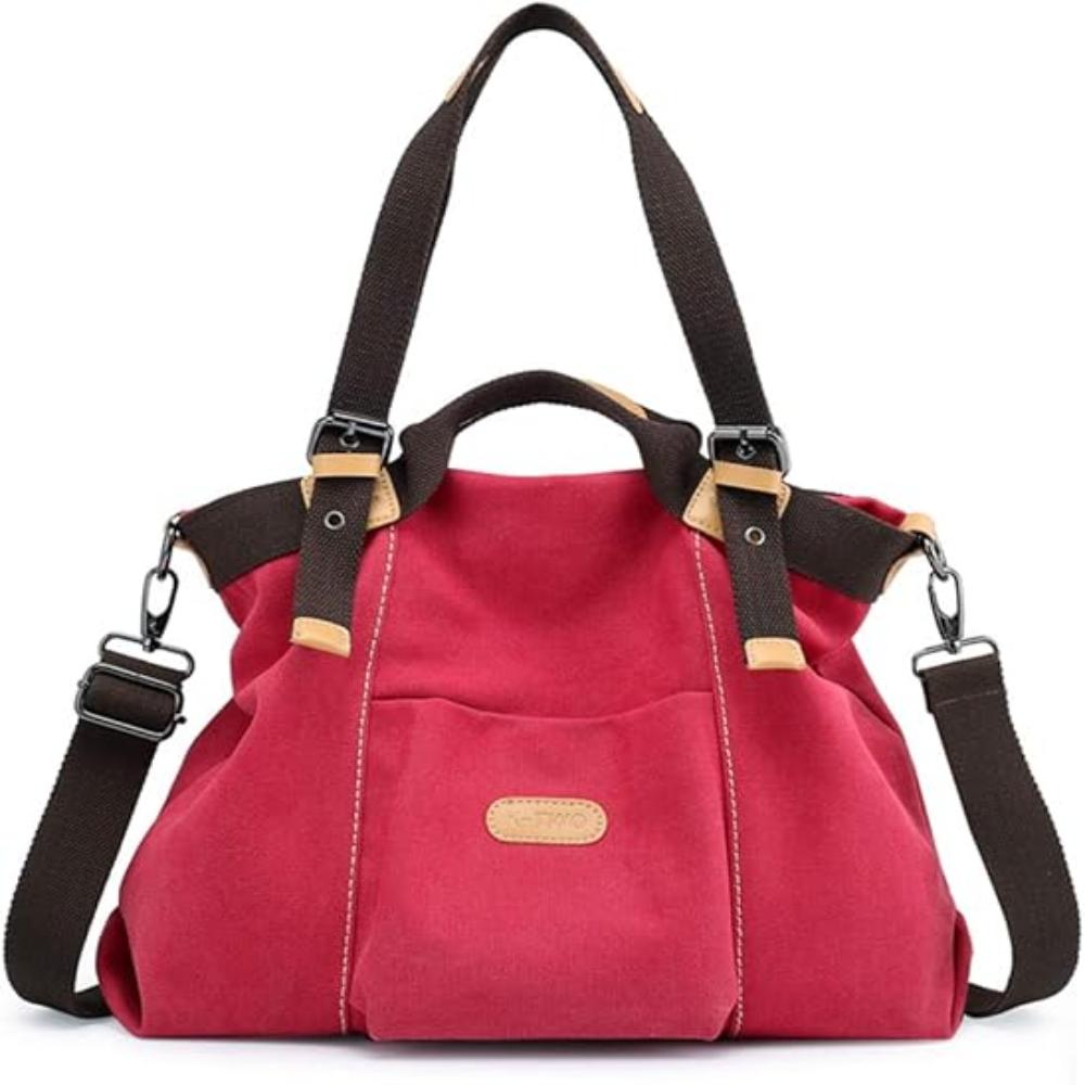 Women Shoulder Hobo Canvas Top Handle Tote Crossbody Handbag - Lily Bloom Store