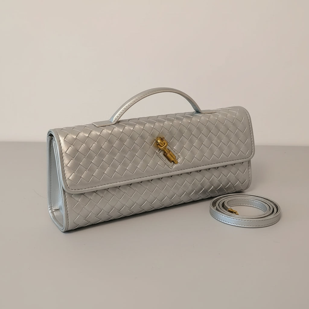 Woven Leather Crossbody Bag | Lily Bloom