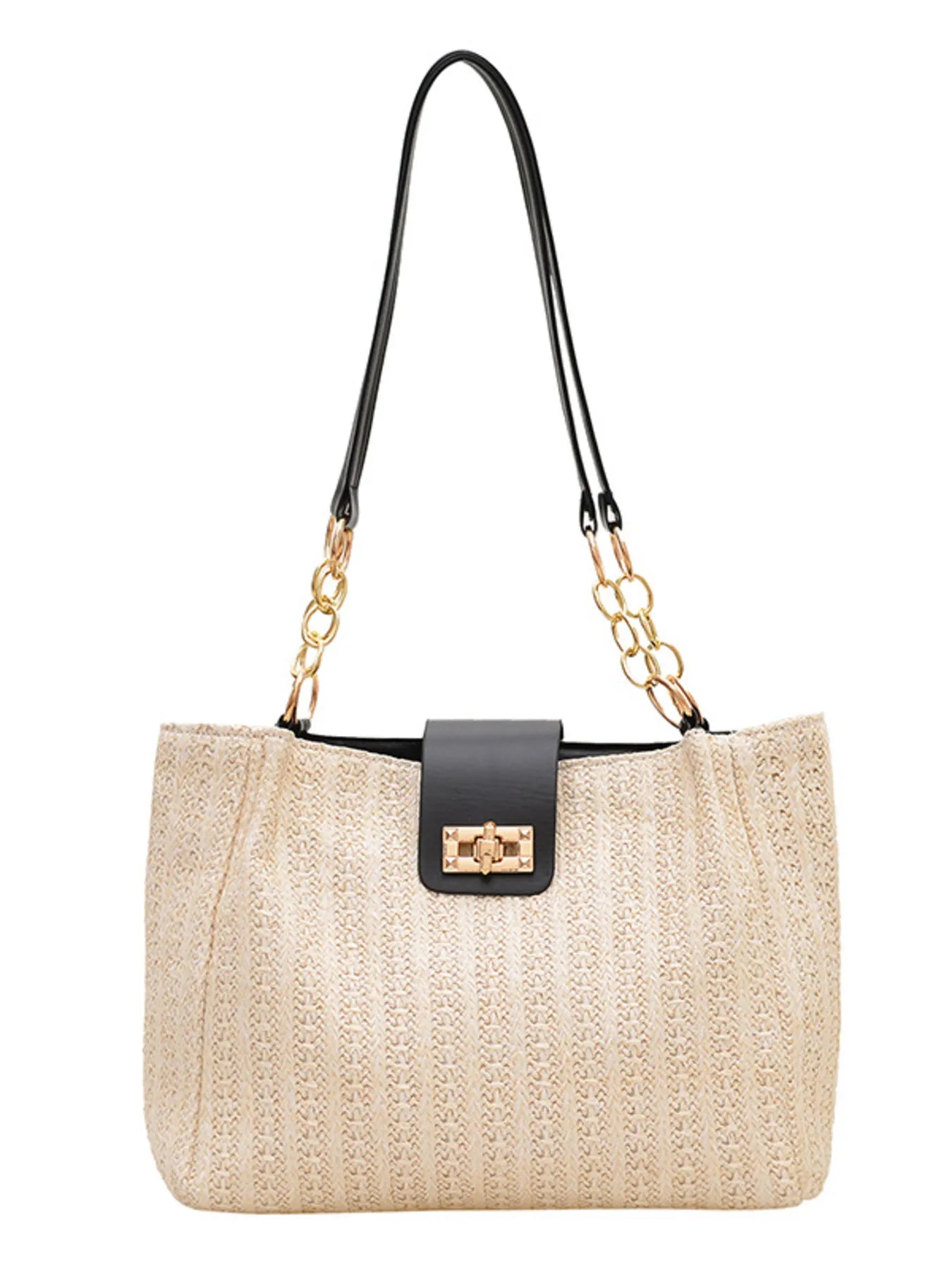 Woven Straw Shoulder Bag | Lily Bloom