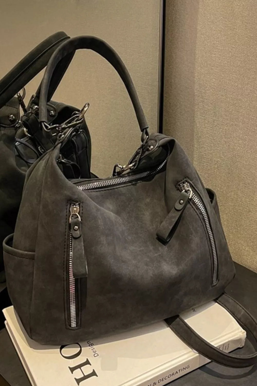 Zipper Details Adjustable Strap Crossbody Bag | Lily Bloom