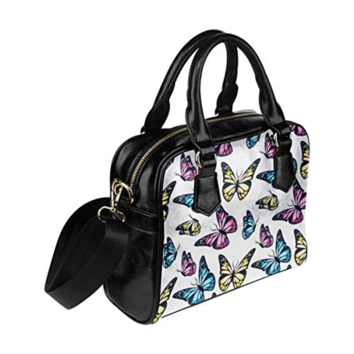 Butterflies Pattern Crossbody Shoulder Bag - Lily Bloom