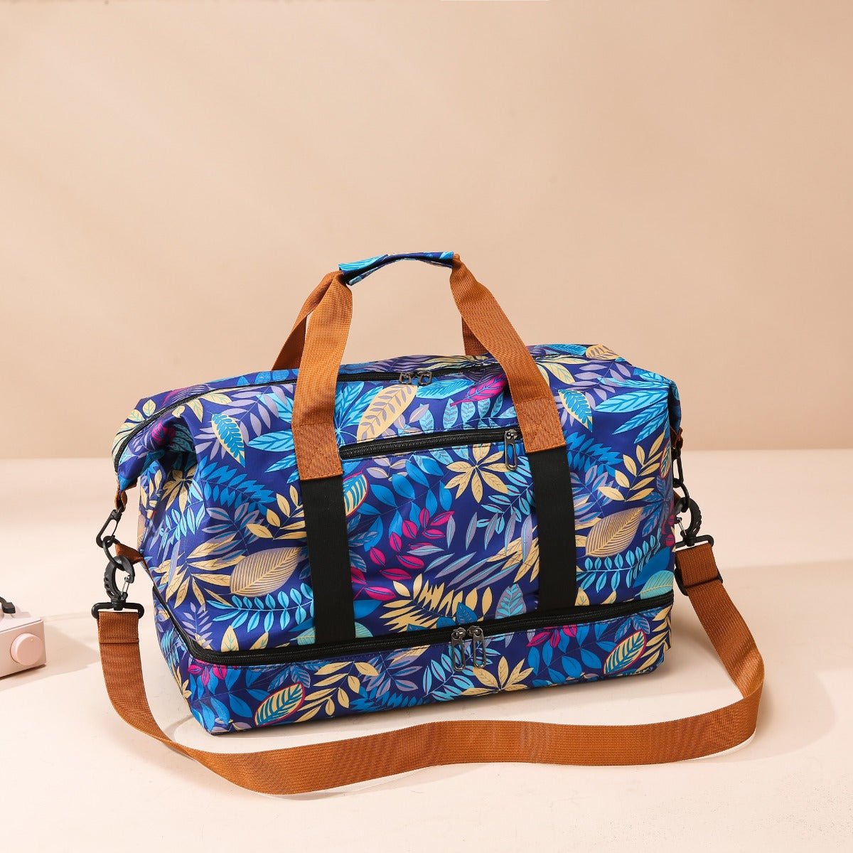 Canvas Printed Travel Bag - Lily Bloom