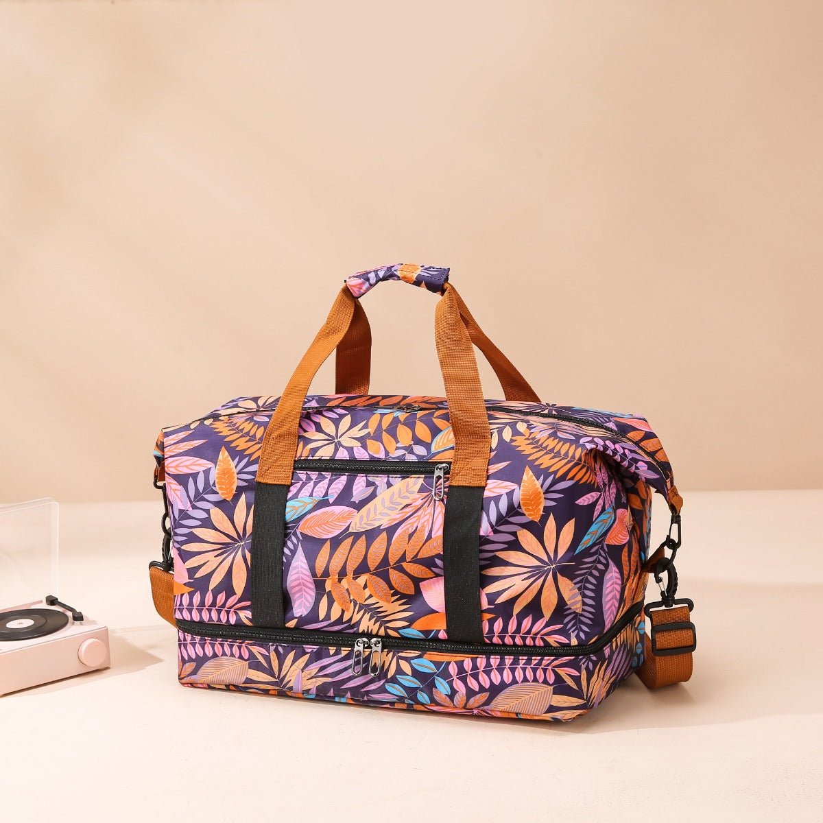 Canvas Printed Travel Bag - Lily Bloom