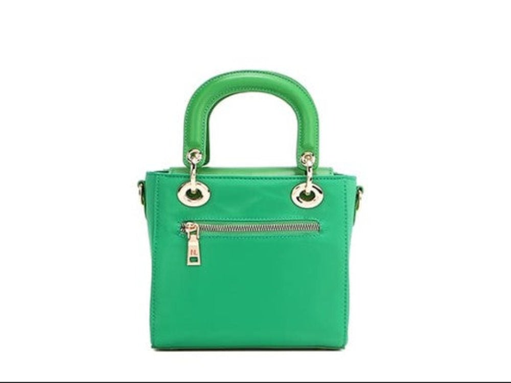 Color Patch Handbag with Top Handle - Lily Bloom