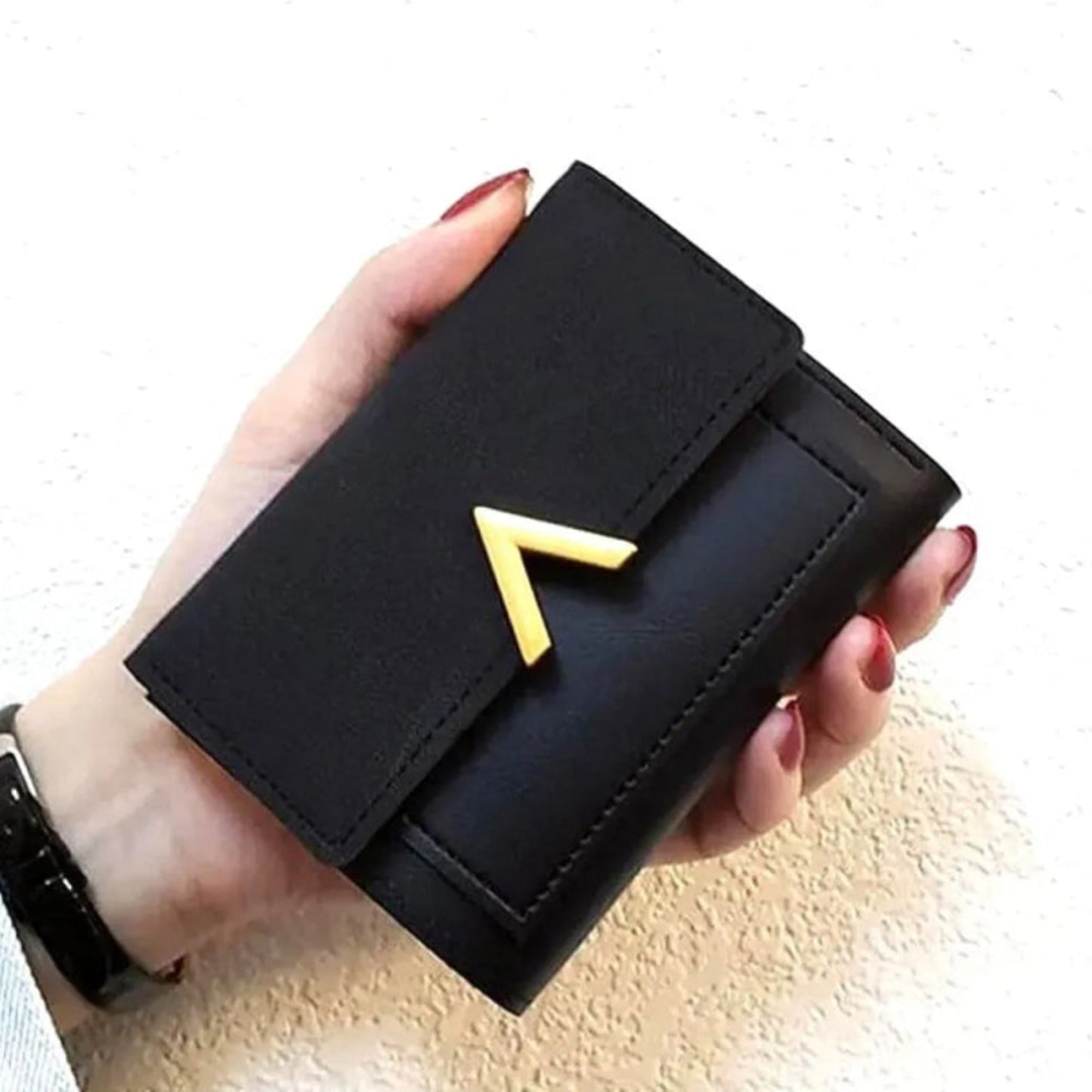 Compact Trifold Wallet - Lily Bloom